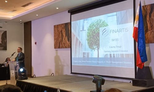 FINARTIS keynote presentation on wealth management automation at TOAP 2025 Convention in Palawan